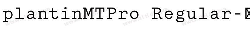 plantinMTPro Regular字体转换 plantinMTPro Regular字体转换